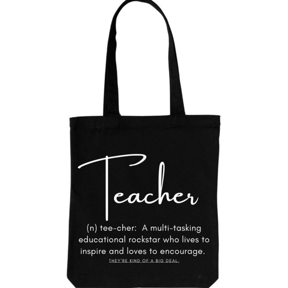 TOTE BAG- TEACHER (ENGLISH & FRENCH) - Picture 2 of 4